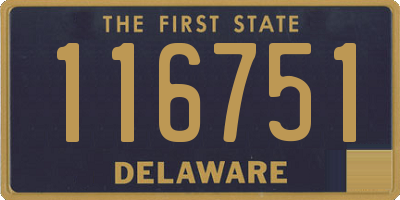 DE license plate 116751