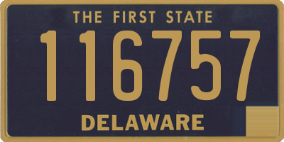 DE license plate 116757