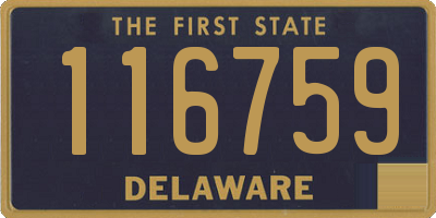 DE license plate 116759