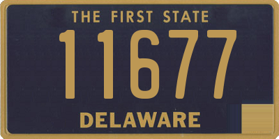 DE license plate 11677