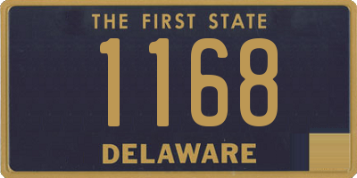 DE license plate 1168