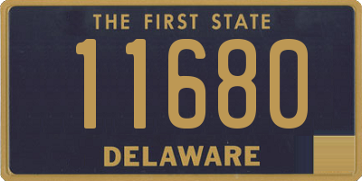 DE license plate 11680