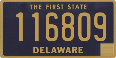 DE license plate 116809