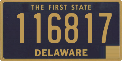 DE license plate 116817