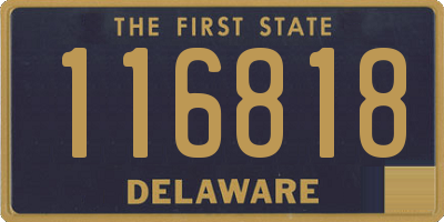 DE license plate 116818