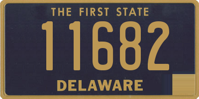 DE license plate 11682