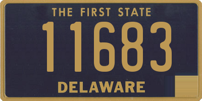 DE license plate 11683