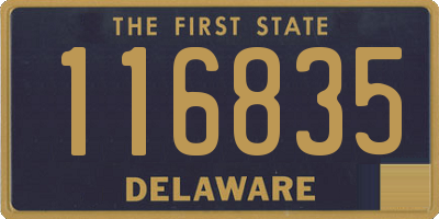 DE license plate 116835