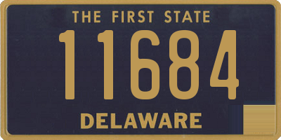 DE license plate 11684