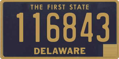 DE license plate 116843