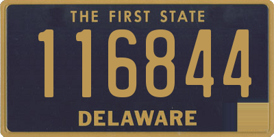 DE license plate 116844