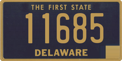 DE license plate 11685