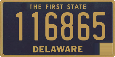 DE license plate 116865