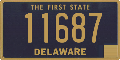 DE license plate 11687