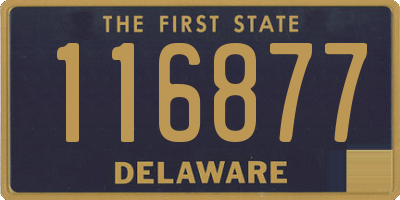 DE license plate 116877