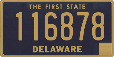 DE license plate 116878