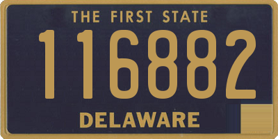 DE license plate 116882