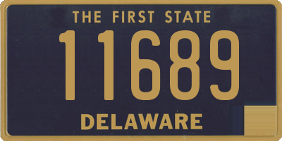 DE license plate 11689