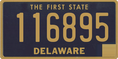 DE license plate 116895