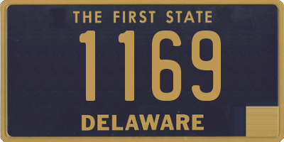 DE license plate 1169