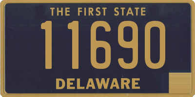 DE license plate 11690