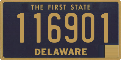 DE license plate 116901