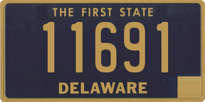 DE license plate 11691