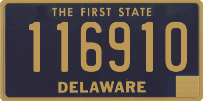 DE license plate 116910