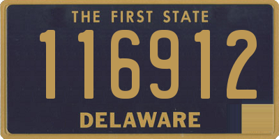 DE license plate 116912