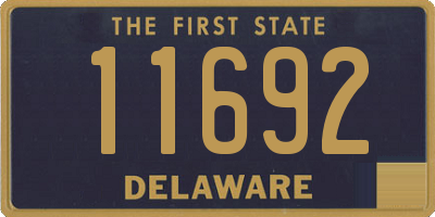 DE license plate 11692