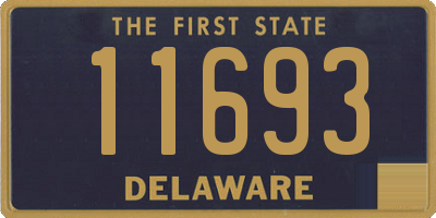 DE license plate 11693