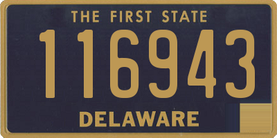 DE license plate 116943