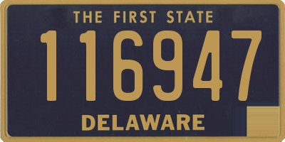 DE license plate 116947