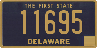 DE license plate 11695