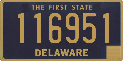 DE license plate 116951