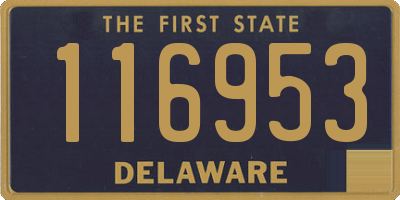 DE license plate 116953