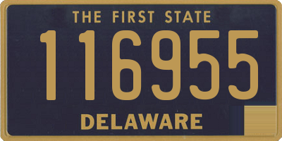 DE license plate 116955