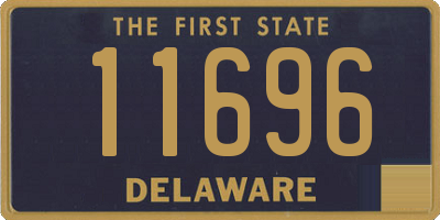 DE license plate 11696