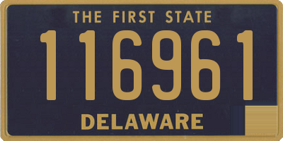 DE license plate 116961