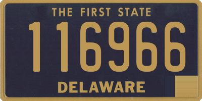 DE license plate 116966