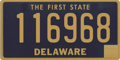 DE license plate 116968