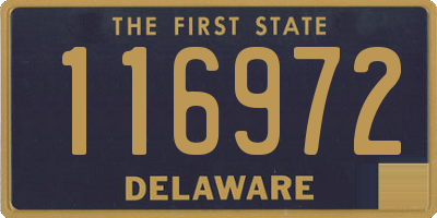 DE license plate 116972