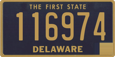 DE license plate 116974