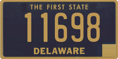 DE license plate 11698