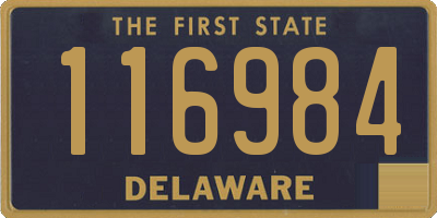 DE license plate 116984