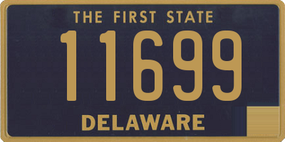 DE license plate 11699