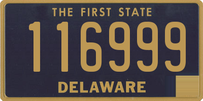 DE license plate 116999