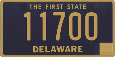 DE license plate 11700