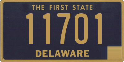 DE license plate 11701