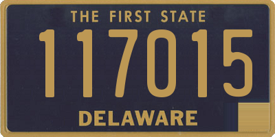 DE license plate 117015